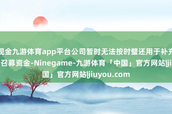 现金九游体育app平台公司暂时无法按时璧还用于补充流动资金的召募资金-Ninegame-九游体育「中国」官方网站|jiuyou.com